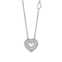 Collana Damiani Donna Belle Epoque in Oro bianco Diamante 0.22 Ct 20083822 - 20083822